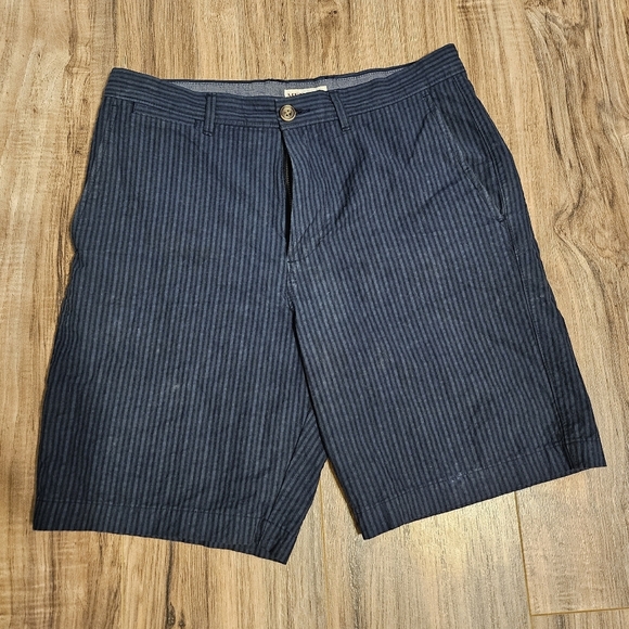 Merona Blue Flat Front Shorts with Tailored Cut - Picture 1 of 6